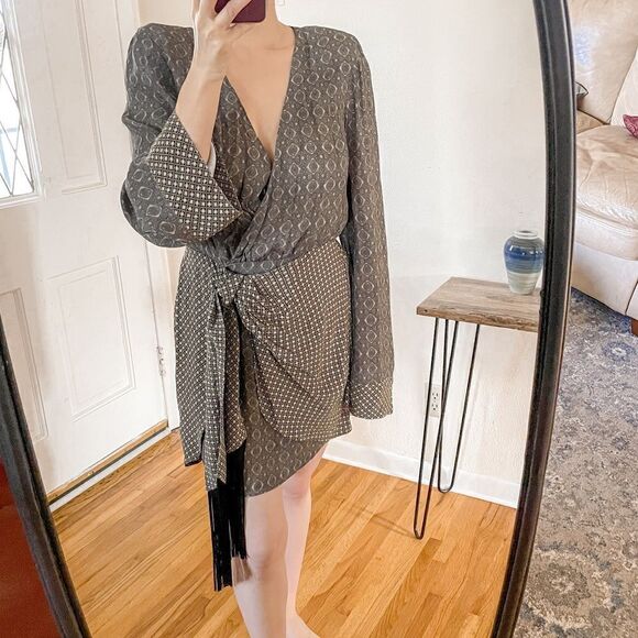 House Of Harlow Giovanna Mini Dress in Geo Multi - Picture 7 of 7